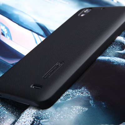 Пластиковый чехол Nillkin Super Frosted Shield Black для Huawei Ascend G630(2)