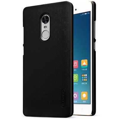 Пластиковый чехол с пленкой Nillkin Super Frosted Shield Black для Xiaomi Redmi Note 4X(3)