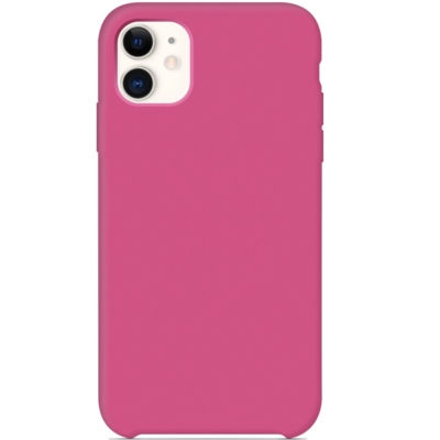 Силиконовый чехол красно-розовый для Apple iPhone 11(3)