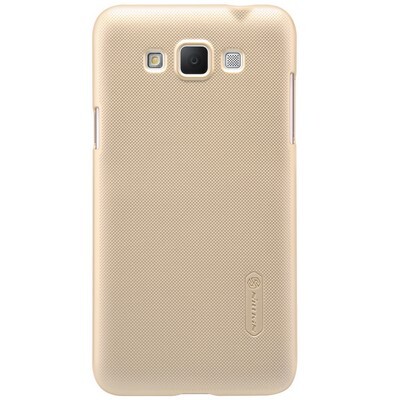 Пластиковый чехол с пленкой Nillkin Super Frosted Shield Gold для Samsung G720 Galaxy Grand Max(1)