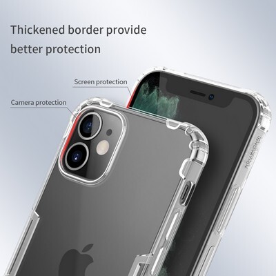 Силиконовый чехол Nillkin Nature TPU Case Зеленый для Apple iPhone 12 mini(3)
