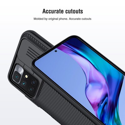 Чехол-накладка Nillkin CamShield Черная для Xiaomi Redmi 10 / Redmi 10 2022(4)