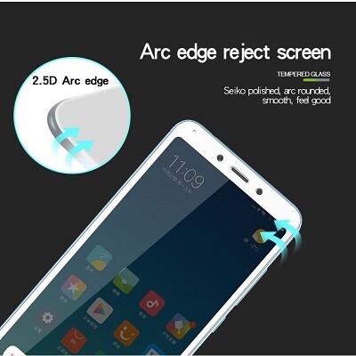 Противоударное защитное стекло на весь экран Full Screen Cover 0.3mm белое для Xiaomi Redmi 6(4)