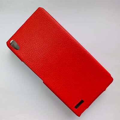 Кожаный чехол Up Case Red для Huawei Ascend D2(2)