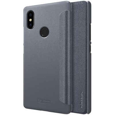 Полиуретановый чехол книга Nillkin Sparkle Leather Case Черный для Xiaomi Mi8 SE(4)