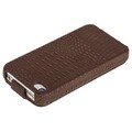 Кожаный чехол Borofone Crocodile flip Brown для Apple iPhone 4/4S(#2)