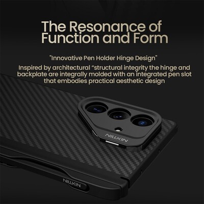 Магнитная накладка со стилусом и подставкой Nillkin CarboProp Magnetic Case with S Pen для Samsung Galaxy Z Fold 7(7)