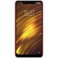 Пластиковый чехол с пленкой Nillkin Super Frosted Shield Красный для Xiaomi Pocophone F1(#2)