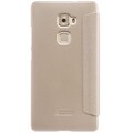 Полиуретановый чехол Nillkin Sparkle Leather Case Gold для Huawei Mate S(#2)