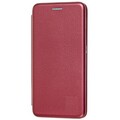 Чехол-книга на основе из силикона Book Case New 3D бордовый для Xiaomi Redmi Note 9T(#1)