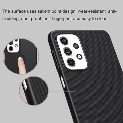 Пластиковый чехол с подставкой Nillkin Super Frosted Shield Синий для Samsung Galaxy A33(5)
