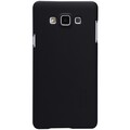 Пластиковый чехол с пленкой Nillkin Super Frosted Shield Black для Samsung Galaxy A7(#1)