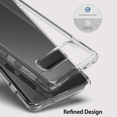 Чехол бампер Ringke Fusion Series прозрачно-синий для Samsung Galaxy S10 Plus(2)