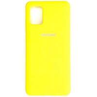 Силиконовый чехол Silicone Case желтый для Samsung Galaxy A51