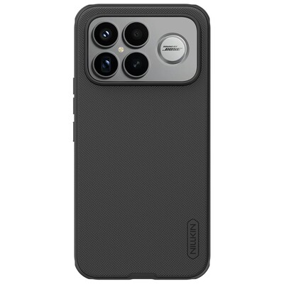Пластиковый чехол с пластиной Magsafe Nillkin Super Frosted Shield Pro Magnetic Case черный  для Xiaomi Poco F8 Ultra(1)
