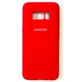 Силиконовый чехол Silicone Case красный для Samsung G950F Galaxy S8(#1)