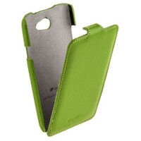 Кожаный чехол книга Melkco Leather Case Green LC для HTC One X