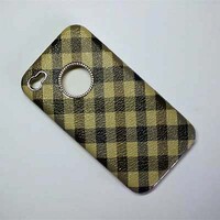 Пластиковый чехол Hardshell Case Burberry View 3 для Apple iPhone 4/4S