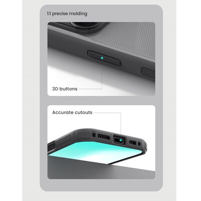 Пластиковый чехол Nillkin Super Frosted Shield Pro Case (прозрачная версия) для Apple iPhone 17 Pro(15)