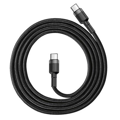 Кабель Type-C - Type-C 3A 20V 60W Baseus Cafule PD 2.0, QC3.0 ( CATKLF-H91) длина 2м(2)