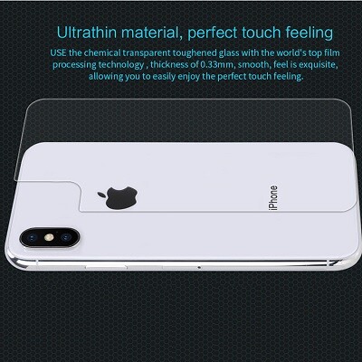 Противоударное защитное стекло на заднюю часть Nillkin Amazing H для Apple iPhone XS Max(4)