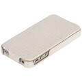 Кожаный чехол Borofone Crocodile flip White для Apple iPhone 4/4S(#1)