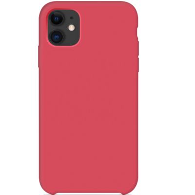 Силиконовый чехол малиновый для Apple iPhone 11(4)