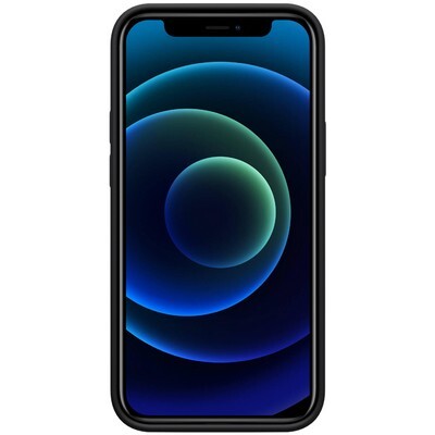 Силиконовая накладка с пластиной Magsafe Nillkin Flex Pure Pro Case Черная для Apple iPhone 12 Pro Max(2)