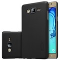 Пластиковый чехол с пленкой Nillkin Super Frosted Shield Black для Samsung Galaxy On7(#3)