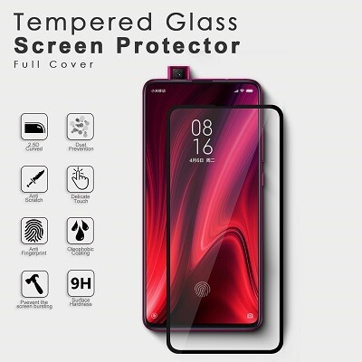 Противоударное защитное стекло Full Glue 0.3mm черное для Xiaomi 9T\ K20\ K20 Pro(2)