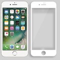 Противоударное защитное стекло на весь экран Ainy Full Screen Cover White для Apple iPhone 7 Plus(#1)