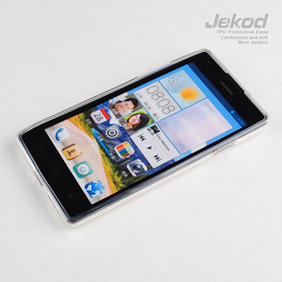 Силиконовый чехол Jekod TPU Case White для Huawei Ascend G700(2)