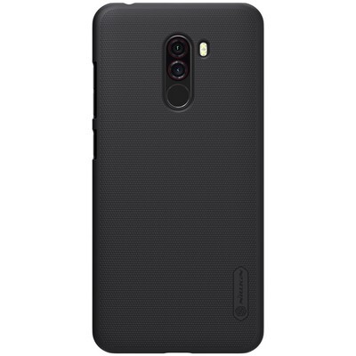 Пластиковый чехол Nillkin Super Frosted Shield Черный для Xiaomi Pocophone F1(1)