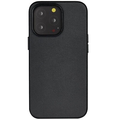 Кожаный чехол с пластиной Magsafe K-ZDoo Mag Noble Collection черный для Apple iPhone 15 Pro Max(1)