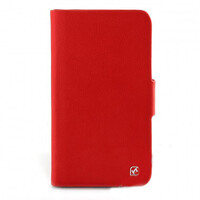 Кожаный чехол книга HOCO Book Type Red для Samsung N7100 Galaxy Note 2