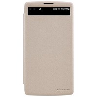 Полиуретановый чехол Nillkin Sparkle Leather Case Gold для LG V10