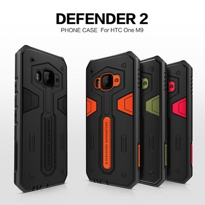 Противоударный чехол-накладка Nillkin Defender II Series Orange для HTC One M9(4)