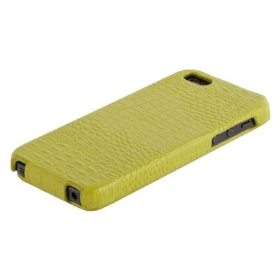 Кожаный чехол книга Borofone Crocodile flip Green для Apple iPhone 5/5s/SE(3)