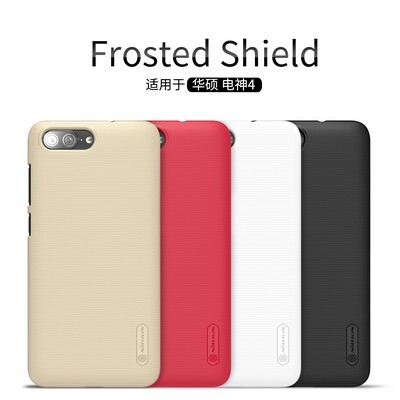Пластиковый чехол с пленкой Nillkin Super Frosted Shield Black для Asus ZenFone 4 Max ZC550TL(4)