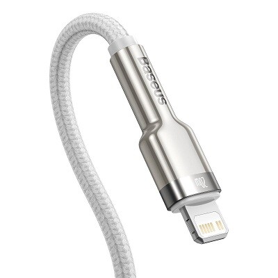 Кабель Baseus Cafule Metal Type-C to Lightning PD 20W (1m) (CATLJK-A02)(3)