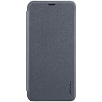 Полиуретановый чехол книга Nillkin Sparkle Leather Case Черный для Huawei Honor Play