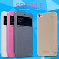 Полиуретановый чехол книга Nillkin Sparkle Leather Case Black для Xiaomi Mi5(#4)