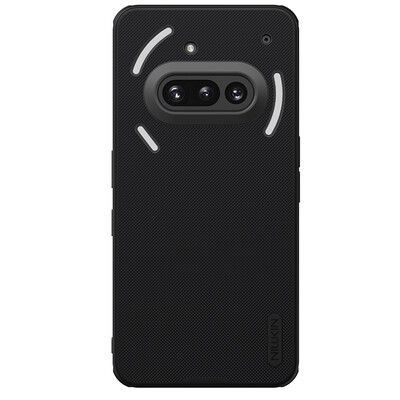 Пластиковый чехол с пластиной Magsafe Nillkin Super Frosted Shield Pro Magnetic Case Черный для Nothing Phone 3a(1)
