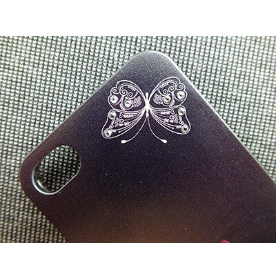 Пластиковый чехол Butterfly Case Black для Apple iPhone 4/4S(2)