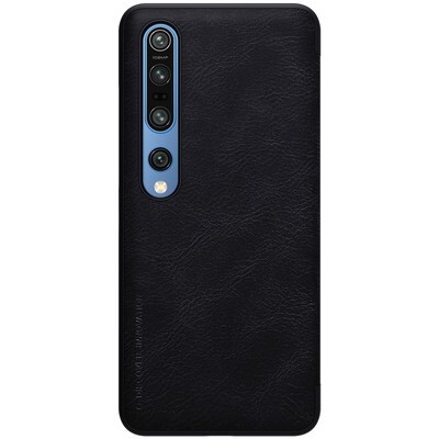 Кожаный чехол Nillkin Qin Leather Case Черный для Xiaomi Mi10(2)