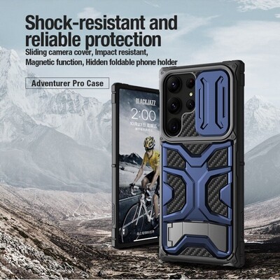 Противоударная-накладка Nillkin Adventurer Pro Case Черная для Samsung Galaxy S23 Ultra(8)