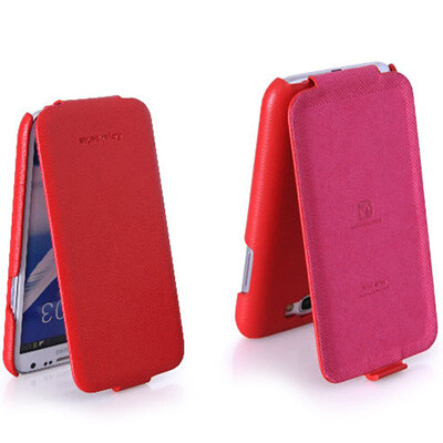 Кожаный чехол Nuoku Flip Case Red для Samsung N7100 Galaxy Note 2(4)