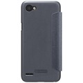 Полиуретановый чехол книга Nillkin Sparkle Leather Case Black для LG Q6(#2)