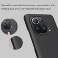 Пластиковый чехол с подставкой Nillkin Super Frosted Shield Черный для Xiaomi 11 Pro(#5)