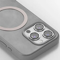 Силиконовый чехол накладка Puloka Exclusive External MagSafe Series черный для Apple iPhone 15 Pro Max(#5)